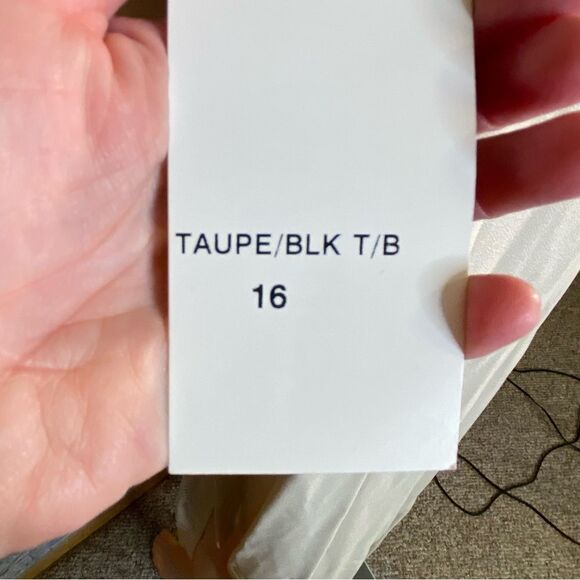 Amanda Lane NWT Tuxedo Jacket Button Down Front Blk Crocheted Detail Size 16 - Picture 5 of 7